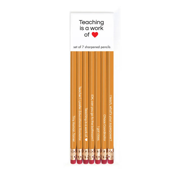 Teaching is a work of Love Pencil Set | Snifty