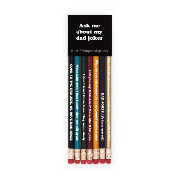 Ask Me About My Dad Jokes Pencil Set | Snifty