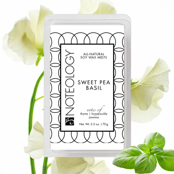 Sweet Pea Basil Wax Melts | Noteology