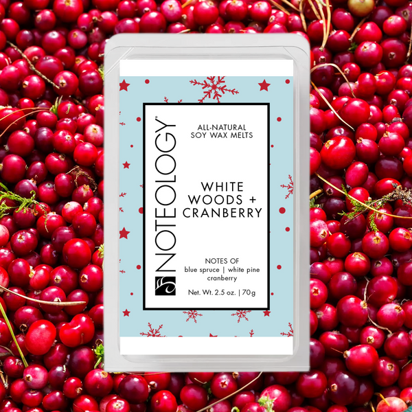 White Woods + Cranberry Wax Melts | Noteology 