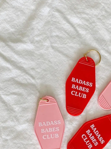 Badass Babes Retro Keychain | Polished Prints