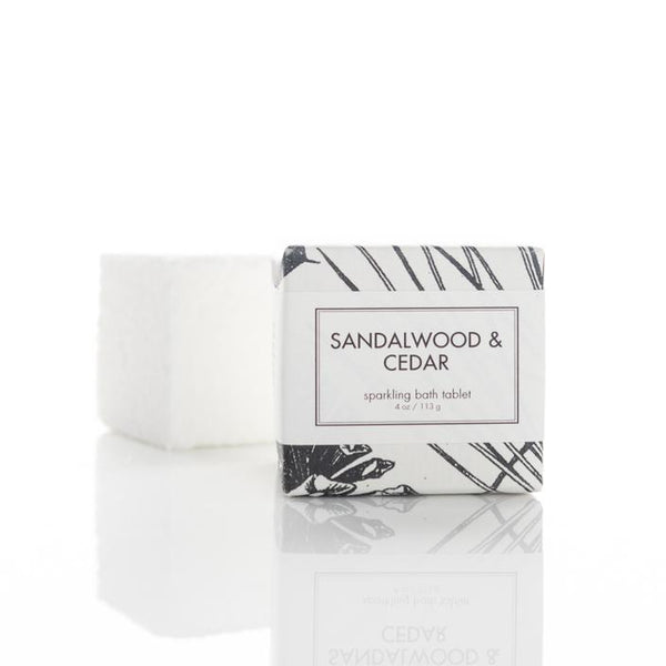 Sandalwood and Cedar Sparkling Bath Tablets