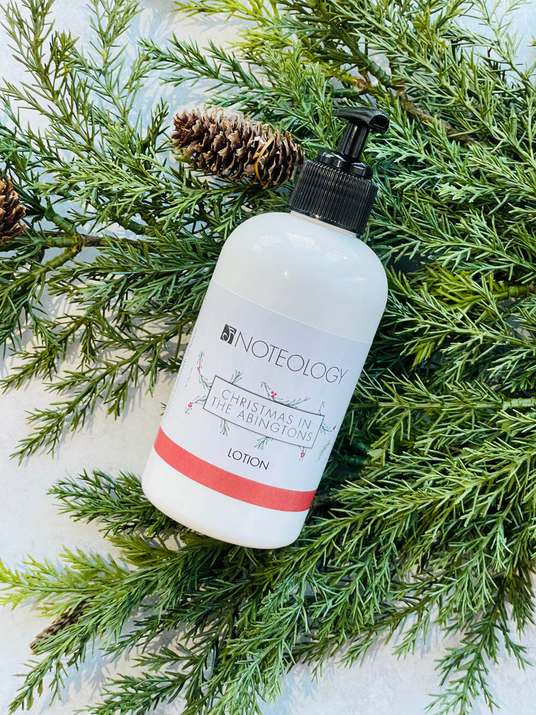 Christmas in the Abingtons Lotion | Noteology