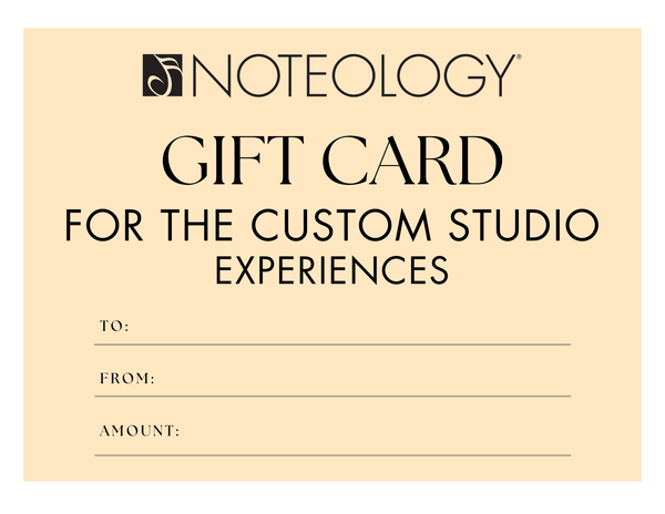 Gift Cards &amp; Packages for the Custom Studio!