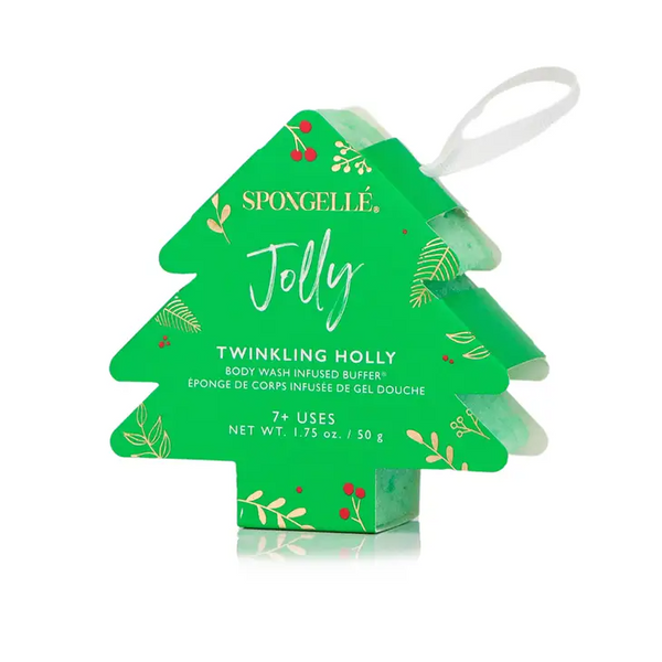 Spongelle Holiday Ornaments | Body Wash Infused Buffers