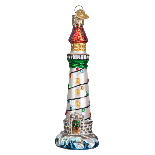 Holiday Lighthouse Ornament 
