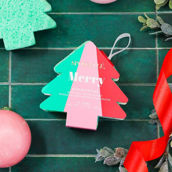 Spongelle Holiday Ornaments | Body Wash Infused Buffers