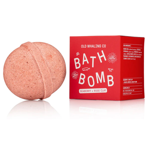 Seaberry & Rose Clay Bath Bomb | Old Whaling Company