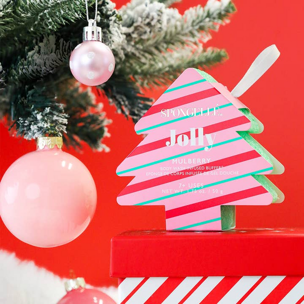 Spongelle Holiday Ornaments | Body Wash Infused Buffers