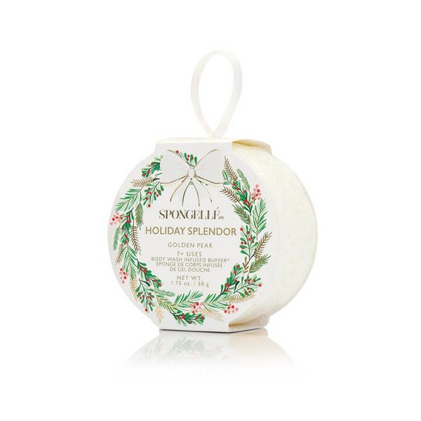 Spongelle Holiday Ornaments | Body Wash Infused Buffers