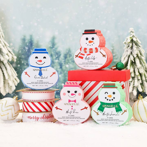 Spongelle Holiday Ornaments | Body Wash Infused Buffers