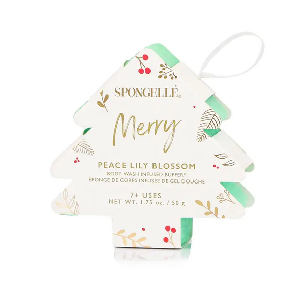 Spongelle Holiday Ornaments | Body Wash Infused Buffers