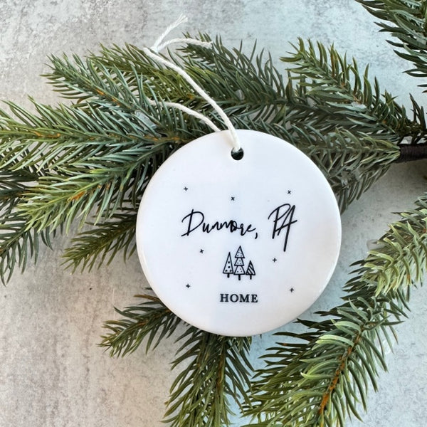 Scranton-The Electric City-Green Ridge-The Hill Section-Dunmore Christmas Ornaments