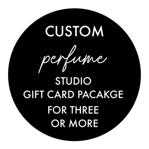 Custom Perfume Studio Gift Card Package for Three or More