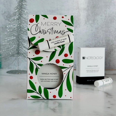 Shea Butter Soap & Lip Holiday Gift Set