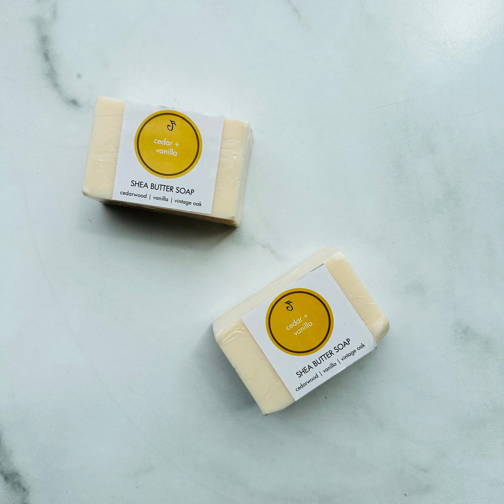 Cedar + Vanilla Shea Butter Soap | Noteology