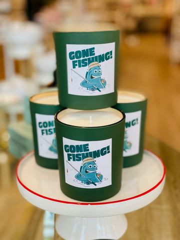 Gone Fishing! Candle | Noteology