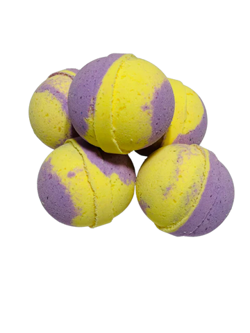 Lemon Lavender Fizzy Bath Bomb | Noteology