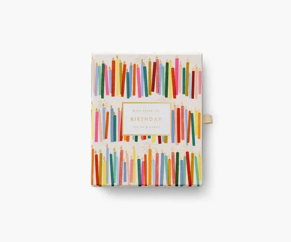 Birthday Candles keepsake Card Box | Rifle Paper Co.
