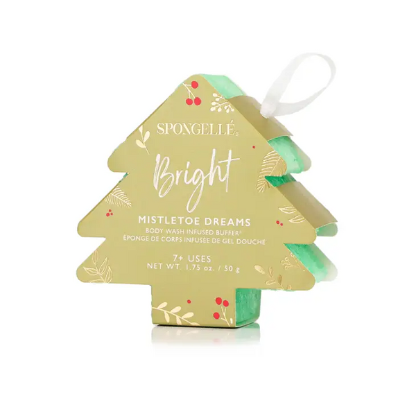 Spongelle Holiday Ornaments | Body Wash Infused Buffers