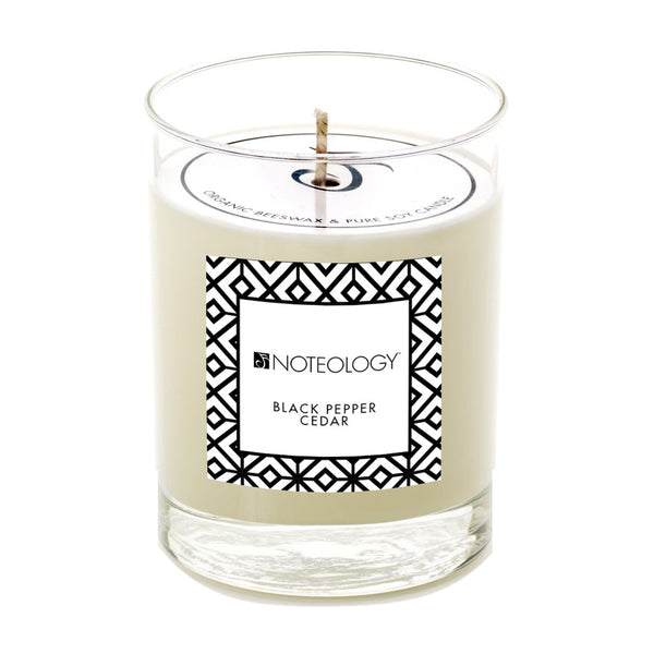 Black Pepper Cedar Soy Candle | Noteology