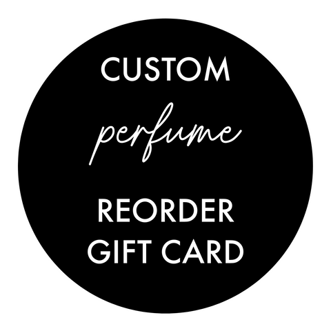 Custom Perfume Reorder Gift Card