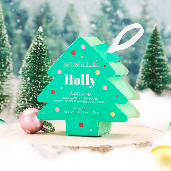Spongelle Holiday Ornaments | Body Wash Infused Buffers
