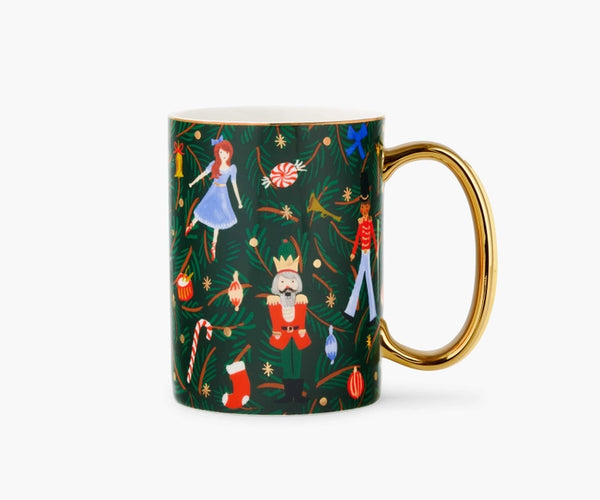 Nutcracker Branches Porcelain Mug | Rifle Paper Co.