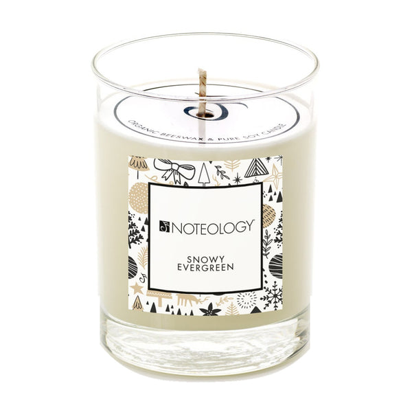 Snowy Evergreen Candle | Noteology