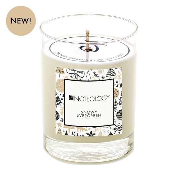 Snowy Evergreen Candle | Noteology