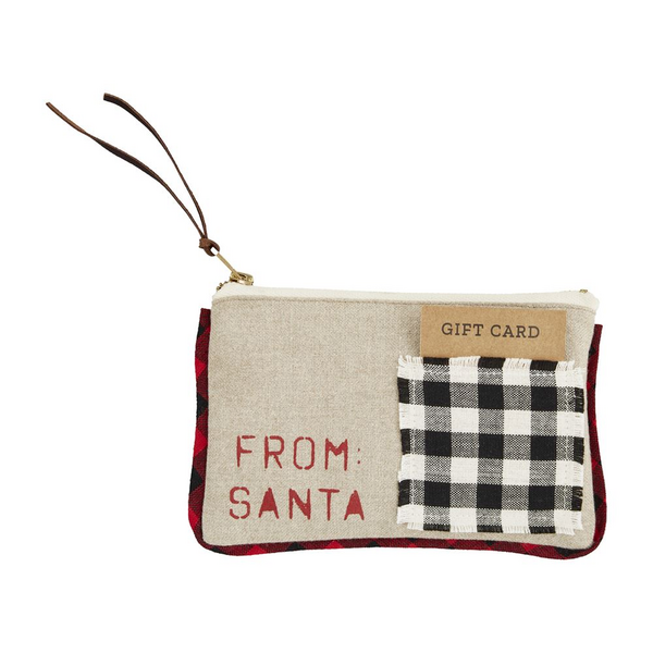 From Santa Gift Pouch | Mudpie