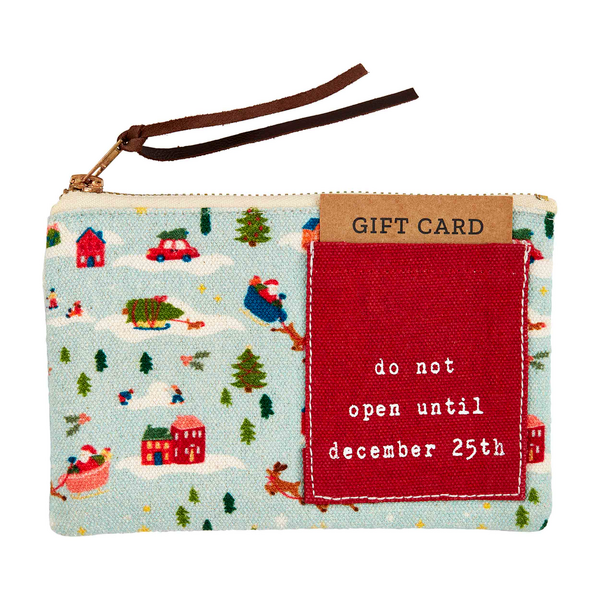 Village Santa Gift Pouch | Mudpie