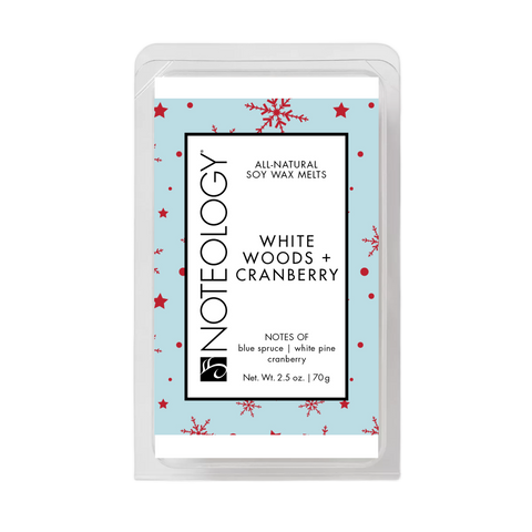 White Woods + Cranberry Wax Melts | Noteology