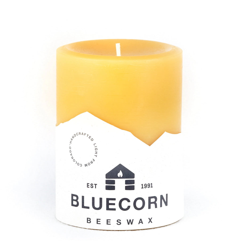 Bluecorn Beeswax Candle - 3-Wick