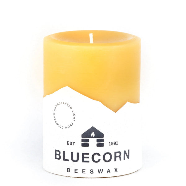 Pure Beeswax Pillar Candle- Large