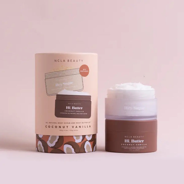 Coconut Vanilla Scrub + Body Butter Set | NCLA Beauty