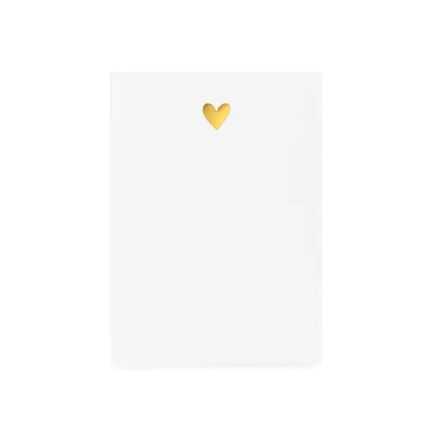 Mini Notepad Gold Hearts | Sugar Paper