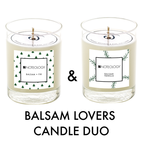 Balsam Lovers Candle Duo | Noteology