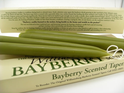 The Original Williamsburg Bayberry Taper Candle