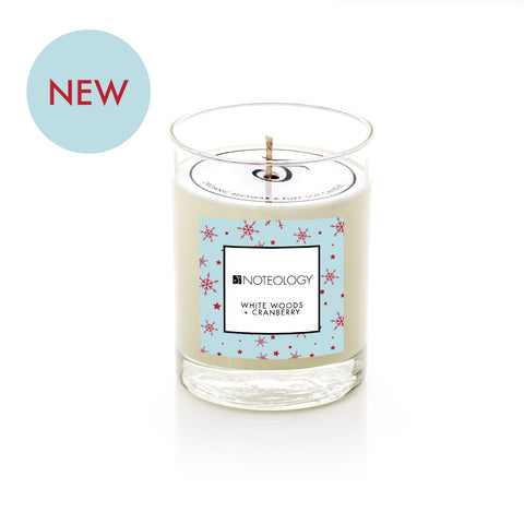 White Woods + Cranberry Candle | Noteology