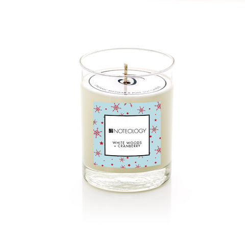 White Woods + Cranberry Candle | Noteology