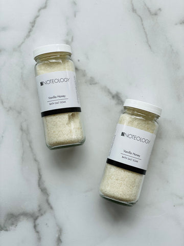 Vanilla Honey Bath Salt Soak | Noteology