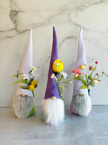 Handmade Spring Gnomes