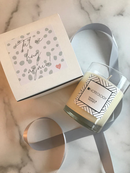 'Til we Hug Again Personalized Candle