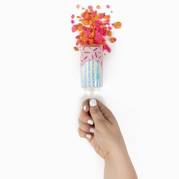 You Glow Girl Bath Bomb Confetti Push Pop