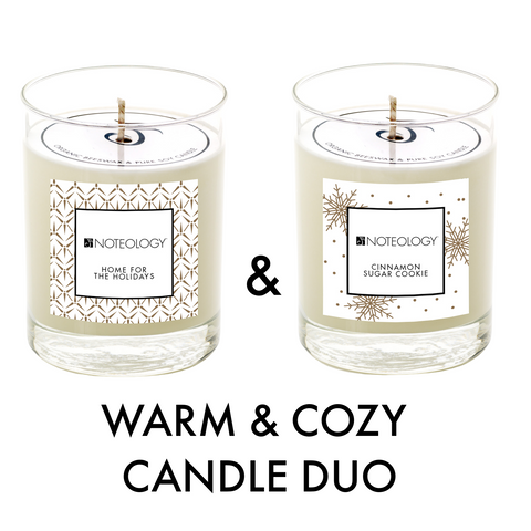 Warm & Cozy Candle Duo | Noteology 