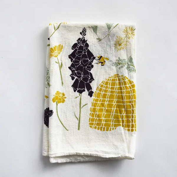 Honeybee garden Cotton Flower Sack Tea Towel | June & December