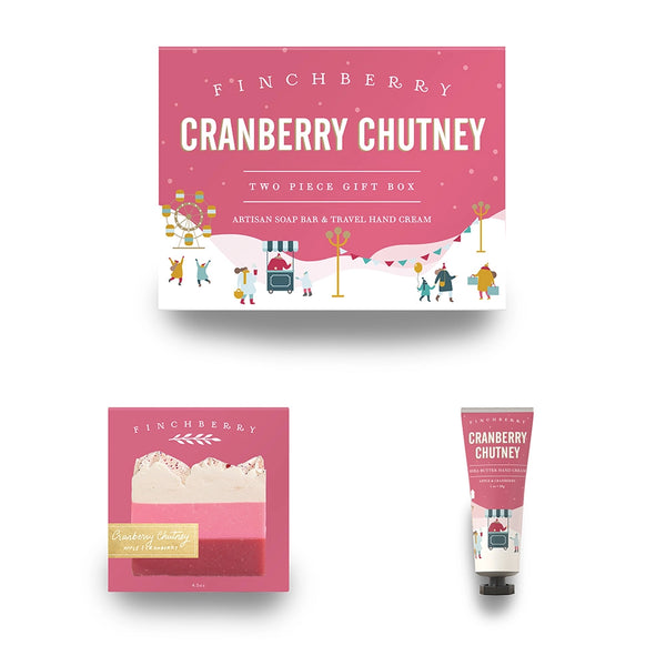 Cranberry Chutney - 2 Piece Christmas Holiday Gift Box | FinchBerry