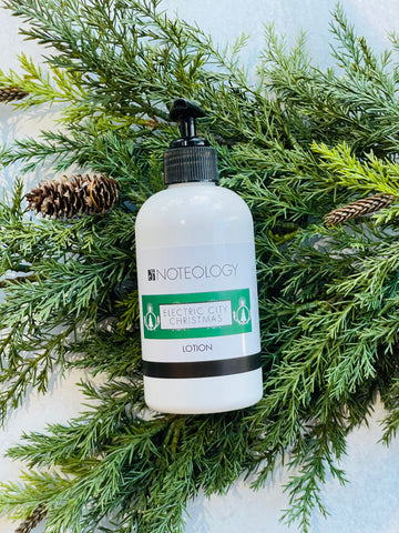 Electric City Christmas Lotion | Noteology