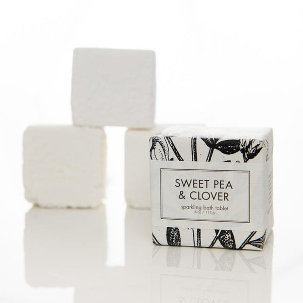 Sweet Pea and Clover Sparkling Bath Tablets